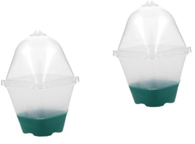Sosoport 2 Pezzi Piante Trasparente Respirante per Coltivazione Piante Contenitore per Semina Riutilizzabile con Drenaggio
