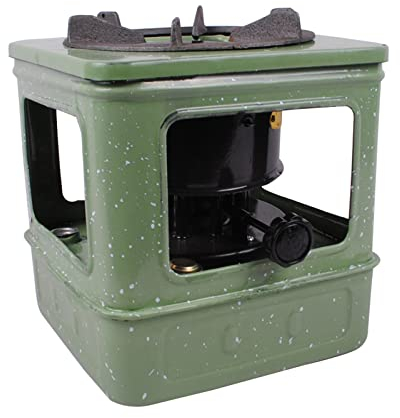 oiakus Outdoor Kerosene Heating Stove, Petroleum Heating Stove, Kerosene Diesel Heating Oven, Windproof Camping Grill Stove with 8 Furnace Cores, for Backpacking, Hiking, Picnic, for 3-5 ​People