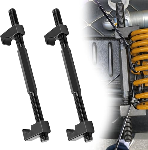 momgyaamz Federspanner Motorrad, Stoßdämpfer Werkzeug Universeller, Spezialwerkzeug für Motorrad, Federspanner Heavy, Tuning, Tieferlegung Brake, Coil und Federbein, Spring Compressor 225mm, 2 Stück