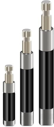 HOHXEN 3 Piezas 1/4'' Mango Hexagonal Magnético Porta Brocas Extensión, Cambio Rápido Destornillador Conexión Varilla Manguito Adaptador para Tornillos, Tuercas, Destornillador -80/120/140mm Longitud