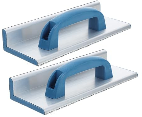 AUTSUPPL Levigatrice Angolare Autoadesiva, Supporto Carta Abrasiva per Muri e Cartongesso, Lega di Alluminio e Plastico, 2 Pezzi, Impugnatura Comoda Colore Casuale