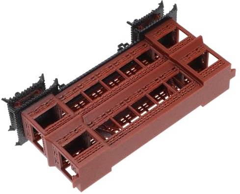MOBUTOFU Ancient Chinese Pavilion Plastic Miniature Model for Micro Garden Decorative Accessories and Miniature Model Making Featuring Sturdy Construction