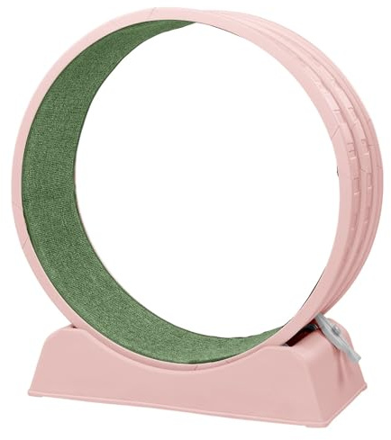 Cat Wheel, cat Exercise Wheel, Indoor Exercise Wheel for Cats, Suitable for Most Cats, 80 * 34 * 86CM, Pink