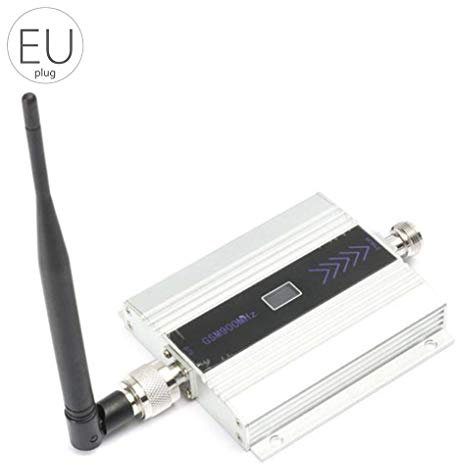 Elenxs gsm 900 MHz señal del teléfono móvil Antena Amplificador Repetidor aérea señal del teléfono móvil Amplificador Carcasa de aleación de Enchufe de la UE