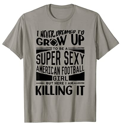 American Football Spieler Trikot Mädchen Frauen Fußball Liebhaber T-Shirt