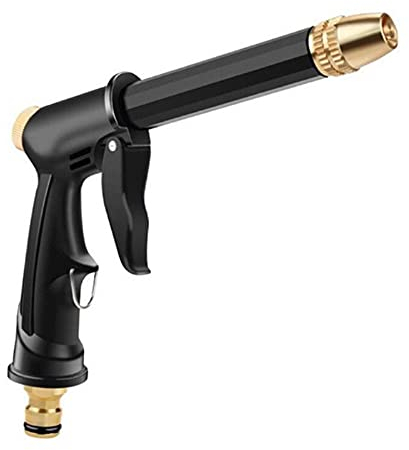 Gartenbrause Hochdruckdüse Handbrause Garten Gartenspritze Metall, Spritzpistole Garten Spritze Gartenschlauch Spritze Garten Brause Pistole Metall Wasserspritze Gartenschläuche (K#schwarz 1pc)