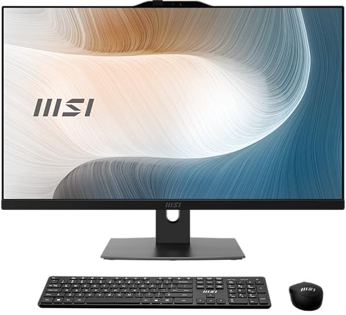 msi Modern AM272P AIO Desktop: 27 FHD, Intel Core 7-150U, 32GB Memory, 1TB M.2 NVMe SSD, WiFi 6E, BT 5.3, Windows 11 Pro: Black 1M-818US
