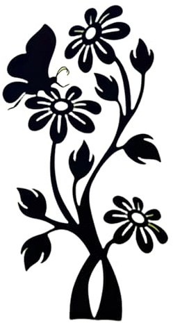 VIVIWI Piquets de jardin vintage en métal antirouille adaptés pour la décoration de pelouse, cour, parterres de fleurs et aménagement paysager avec art en fer