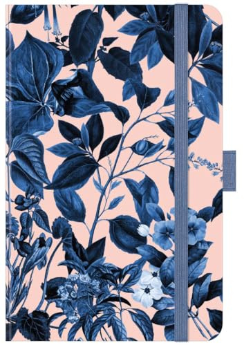 Premium Timer Small Blüten 2025: Buchkalender - Terminplaner mit hochwertiger Folienveredelung und Prägung. 9 x 14 cm