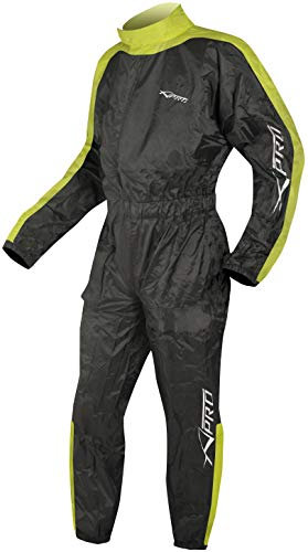 Tuta Impermeabile Antipioggia Moto Alta Visibilità Antiacqua Scooter FLUO XL