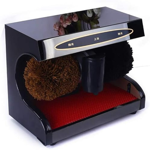 ARTSZY Lucidascarpe Elettrico, Lucidascarpe Automatico Spazzola Automatica Lucidascarpe Spazzole for Scarpe (ng Macchina Automatica Spazzola Lucidascarpe Spazzole for Scarpe (Color : Black, Size : 35x
