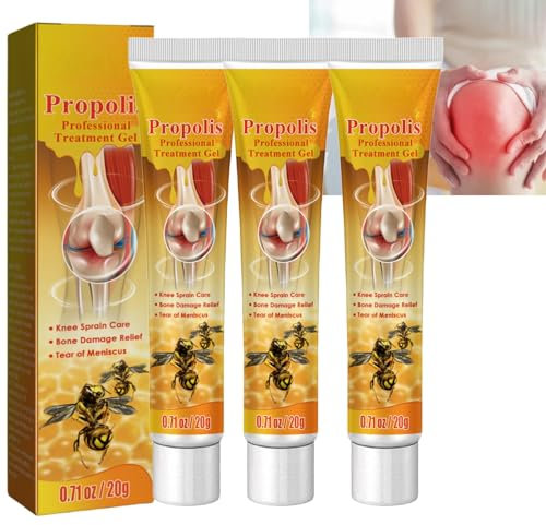 3PCS New Zealand Bee Ve-nom Professional Treatment Gel,Pain Relief Cream,Bee V-enom Gel for Joint and Bone Therapy,Bee V-enom Joint Soothing Gel,Bee Cream,Joint Pain Relief,Bee V-enom Relief Gel