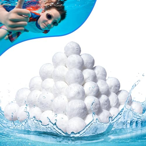 Filterbälle Pool 700g, Medienfilterbälle für Schwimmbad,Filterballs Kann 25kg Filtersand Ersetzen, Filterball für Schwimmbäder für Sandfilteranlage Schwimmbad,Poolreinigung Zubehö (700, Gramm)