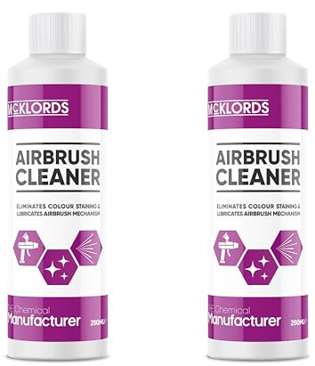McKLords - Airbrush Cleaning Solution | Acrylic Paint Cleaner for Airbrushing and Restoration - (2 x 250ml)