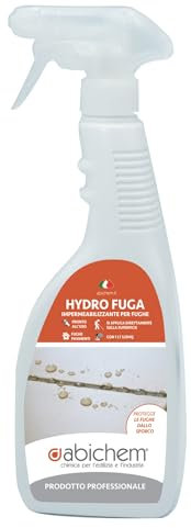 Abichem HYDROFUGA 750 ml – Idrorepellente Invisibile per Fughe – Traspirante, Inodore e Facile da Applicare – Protegge dallo Sporco Senza Alterare il Colore – Made in Italy