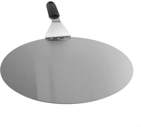 Fauhapyway Pelle à pizza en acier inoxydable avec poignée antidérapante pour la maison, la cuisine, le pain, la pâtisserie, 30,5 cm
