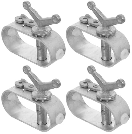 Tofficu Lot de 4 Tendeurs de Câble en Acier Robustes 7,2 X 6,5 X 2,5 Cm pour Serrage, Outil de Serrage de Câble Polyvalent pour Couverture de Piscine et Tension de Fil Agricole