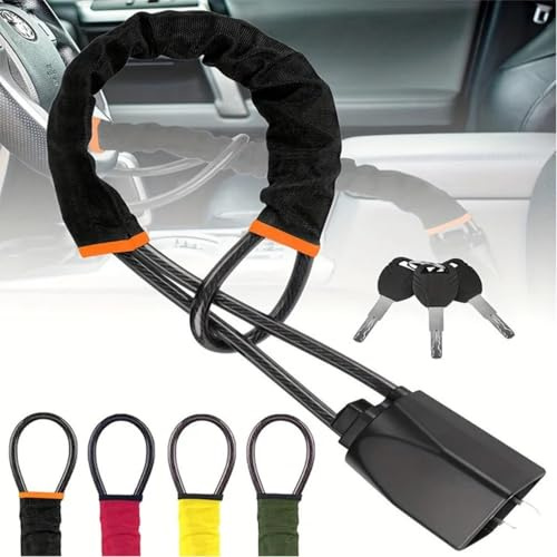 Prosteerlock SteerLock X 2.0 – Le verrou anti-vol le plus rapide à installer, antivol de volant voiture mécanique universel en acier trempé, serrure anti-crochetage