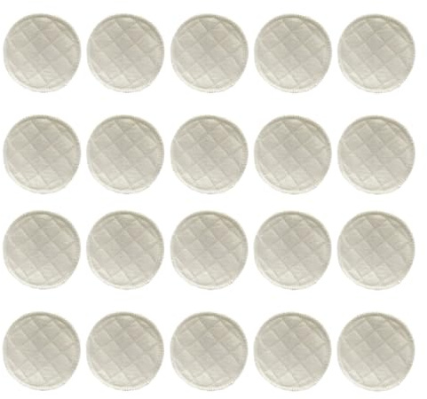 WHAMVOX 20pcs Washable 3-Layer Organic Cotton Nursing Pads Reusable Breathable Breastfeeding Pads for Mom Maternity Nipple Protection and Leakproof Breast Covers
