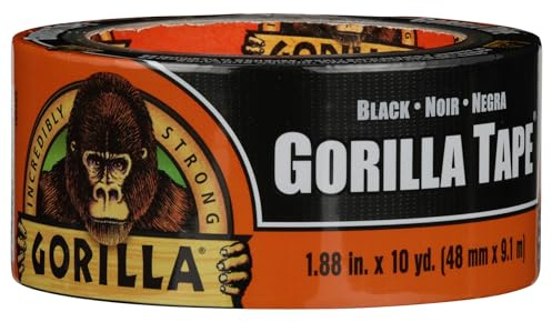Gorilla Gorilla Tape, 3 Core, 1.88 x 10 yds, Black