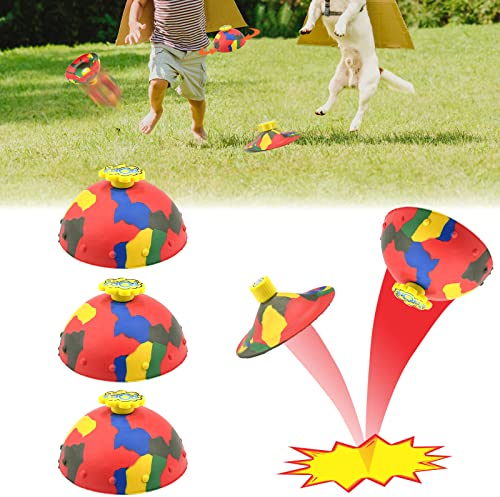Vibbang 3 Stück Hüpfschüssel Spielzeug Creative Camouflage Bounce Bouncing Bowl Springende Schüssel zum Stressabbau Fidget Spielzeug Neuheit Hüpfball Outdoor Spielsport für Kinder Erwachsene