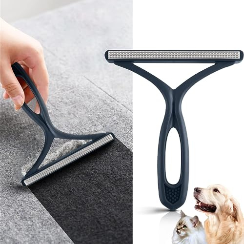 2025 - Brosse Anti Poils d'animaux - Ramasse et Retire Les Peluches et Bouloche - Raclette Tapis, vêtement, canapé, Voiture, Manteau, Rideau - Lint Remover Portable pour Les Poils de Chien et Chat