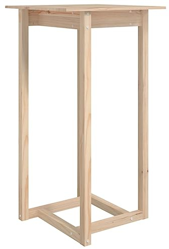vidaXL Bartisch Stehtisch Loungetisch Tresentisch Tisch Küchentisch Bartresen Bistrotisch Partytisch Holztisch 60x60x110cm Massivholz Kiefer