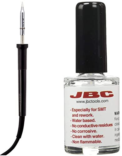 Jbc Soldering Sl 3302040St - Soldador elec lapiz 025w cab.tripolar 30st jbc & 0046565 Flux Fl-15 Reparador De Circuitos