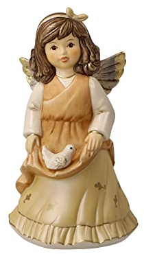 Goebel Decorazione natalizia a forma di angelo in porcellana, dimensioni: 14,5 x 8,5 x 7,5 cm, 41-672-07-1