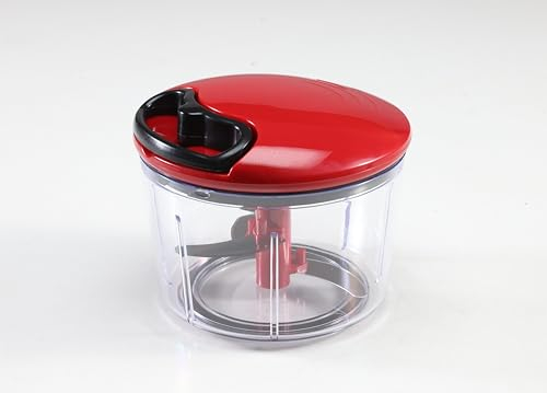 Gemüseschneider mit Seilzug | Zwiebelschneider | Manuell Universalzerkleinerer für Gemüse | Multizerkleinerer Zwiebelhacker