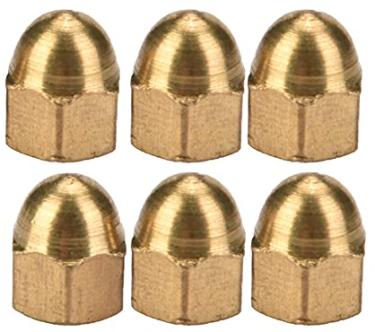Kit D'écrous Borgnes en Laiton Dôme, écrou Borgne M3 écrous Borgnes en Laiton écrous Hexagonaux Ensemble Attaches de Véhicule (M3 (20PCS))