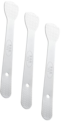 Mikinona 3pcs Ergonomic Dumpling Spoon Stainless Steel Meat Filling Scoop Wonton and Food Stuffing Spatulas
