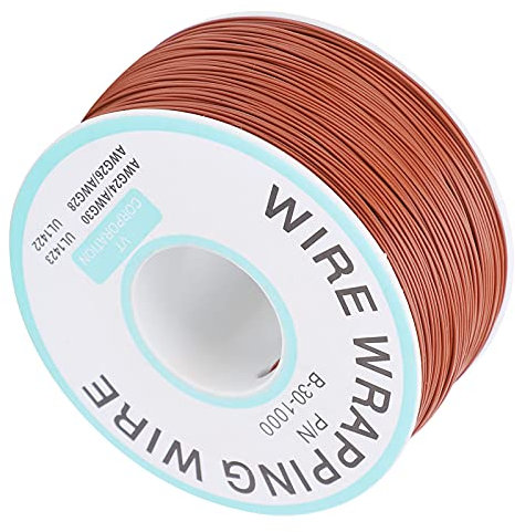 Fil de Cuivre, Fil à Souder, Circuit imprimé, Fil Volant, Fil de Cuivre étamé, Ligne de Connexion électronique à Noyau Unique (BROWN)