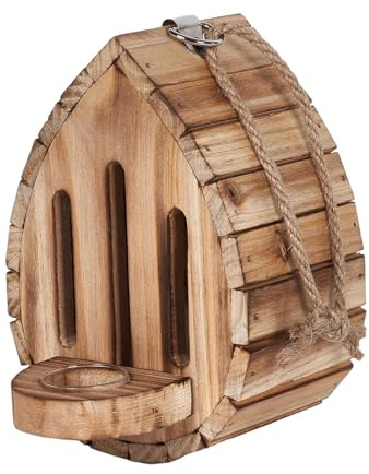 Maison à papillons en bois - Nature en plein air - Boîte à insectes naturelle - Suspendre de jardin - Aliment papillon pour abri d'hiver, animaux sauvages - Montage de l'espace de vie pour la