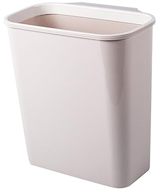 Mobestech Apricot Hanging Kitchen Cupboard Bin Storage Box Multifunctional Plastic Garbage Can with Easy Remove Design Space Saving Household Sundries Organizer for Cabinet Door Kitchen and