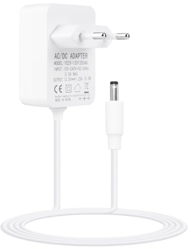 15W Netzteil für Echo Dot (3rd 4th 5th Gen) Echo Dot mit Uhr 3/4 Gen Echo Show 5(1st 2nd Gen) Echo Dot Kids Edition Echo Spot Pop TV Cube 12V 1.25A Ladegerät Stromkabel Charger Adapter Kabel 1.5M