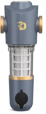 DAWNRISE Sistema de filtración para toda la casa. Flujo de 6 t/h, filtración rápida, certificado CE. Elimina el 99.99% de arena, óxido, huevos de parásitos y partículas grandes.