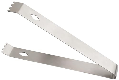 Pinzas para carbón, pinzas de hielo, pinzas para shisha, alicates para incienso, accesorios de ahumar, pinzas de 17 cm de largo, acero inoxidable, herramienta para ahumar, pinzas de carbón, carbón