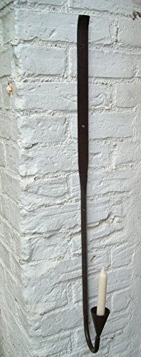 Deko-Impresion Stilvoller, Schwerer Wandkerzenhalter, Kerzenständer, Eisen massiv, 91