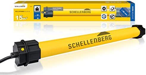 Schellenberg 20741 Rohrmotor Plus Maxi 40 Nm, Orange, SW 60 / Massimo 15 m²