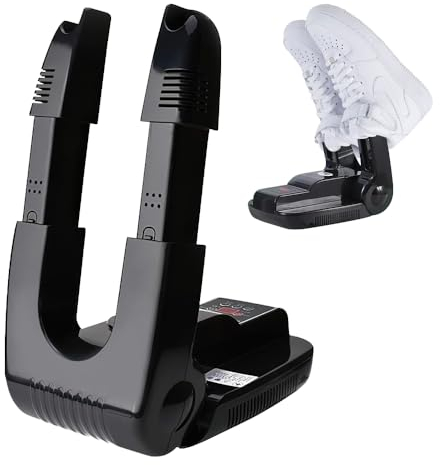 Lotvic Asciuga Scarpe Elettrico, Asciuga Scarponi e Scarpe, Asciuga Stivali Pieghevole, Scalda Scarpe Portatile, Scalda Scarponi Con Riscaldamento Rapido