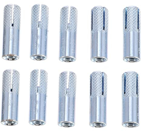 GLEAVI 50stücke Einschlagdübel Gewindebolzen Wandspreizdübel Betonanker Einschlaganker Für Massiven Indoor Nutzung