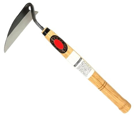 Faucille de désherbage de jardinage, outil de jardin avec faucille | Coupe- de faucille de jardin - Coupe-faux en acier de jardinage, faucille à long manche, faux de jardin pour