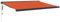 Willood Markise Motorisierte Gelenkarmmarkise Markise Garten Terrasse Balkon 450 x 300 cm Orange und Schwarz