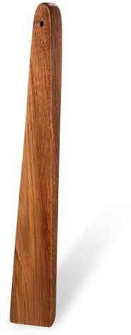 Spatula - Spatola in legno per cucinare, cucchiaio da cucina in legno, utensili da cucina in legno di teak, paletta in legno fatta a mano con manico lungo, spatola per cucina 30,5 x 5 cm