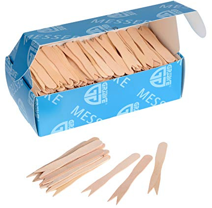 GRÄWE® - Forchette usa e getta per patatine fritte, lunghezza 85 mm, 500 pezzi