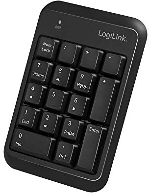 LogiLink ID0201 - Kabelloses (BT v5.1) Keypad, schwarz