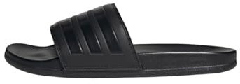 adidas Unisex Adilette Comfort Slides, Core Black / Core Black / Core Black, 39 EU