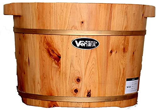 NUBAOzy Foot Tub Wooden Foot Basin Wood Barrel Foot Bath Wood 26cm high Cedar Footbath Tub Foot tub 26cm Wood Barrel - Solid Wood Foot Bath Wooden Bucket Foot Spa Household Wash Ba