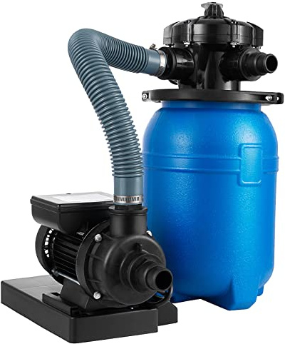 ZBPRESS 10 Sand Filter 1/3HP Pool Pump,2640 GPH High-Flow,Sand Filter Pump for Above Ground Pool,for Pools Up to 10000 Gallons